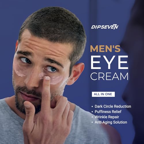 Mens Eye-Bags Treatment Cream: Under Eye Repair for wrinkles Baggy Puffiness and Dark Circles - Anti-aging Hydrating with Peptides + Hyaluronic Acid + Niacinamide + Botanical complex+VC