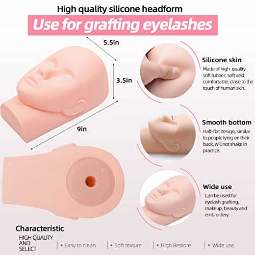 Professional Lash Extension Kit with Mannequin Head & Pink Variation