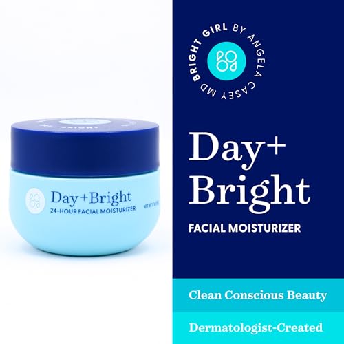 Day+Bright Facial Moisturizer for Teen & Tween Girls, 50mL | Non-Greasy Daily Hydration | pH-Balanced Formula with Chamomile, Turmeric, Ashwagandha, Squalane.
