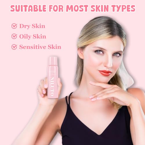 Hair Identifier Spray for Face Shaving, Moisturizing and Skin Care Dermaplaner Spray,Skin Body Hair Identifier Comfortable Face Shaving Powder (Pink 1pack 01)