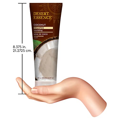 Desert Essence Coconut Moisturizing Shampoo Set - 8 Fl Oz Pack of 2