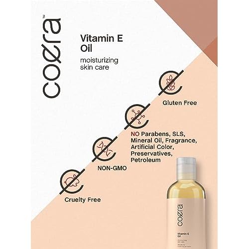 Coera Vitamin E Oil | 20,000 IU | 16 fl oz | Moisturizing & Hydrating for Skin, Face, Hands and Body | Free of Parabens, SLS, & Fragrances