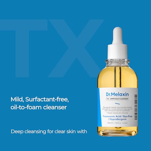 Dr.Melaxin TX Tranexamic Acid Ampoule Cleanser 100ml - Gentle Moisturizing Face Wash for Sensitive Skin