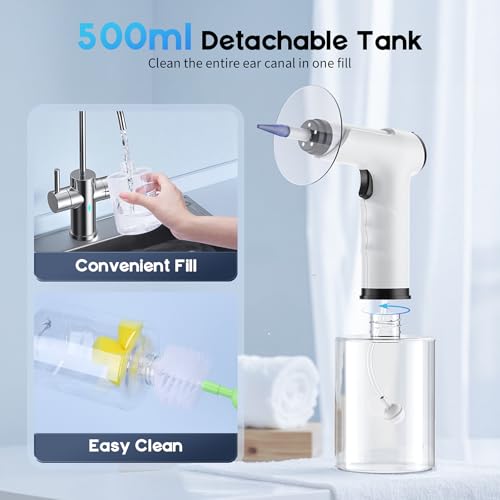 Lebbtl Ear Irrigation Flushing System for Adults with 4 Cleaning Modes - Black