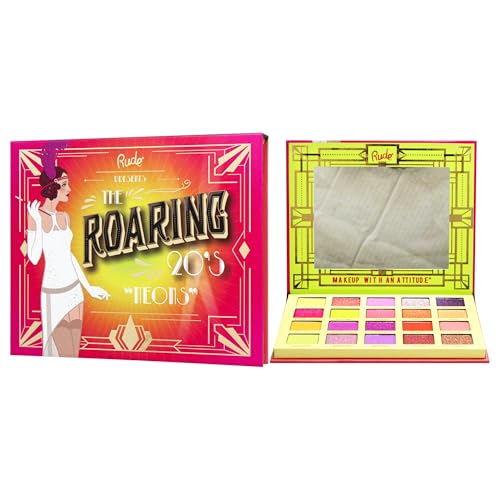 The Roaring 20s Eyeshadow Palette - Neons by Rude Cosmetics for Women - 0.85 oz Eye Shadow