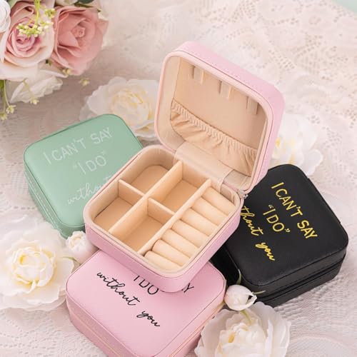 Bridesmaid Proposal Gift Set - Will You Be My Bridesmaid Green Set of 2