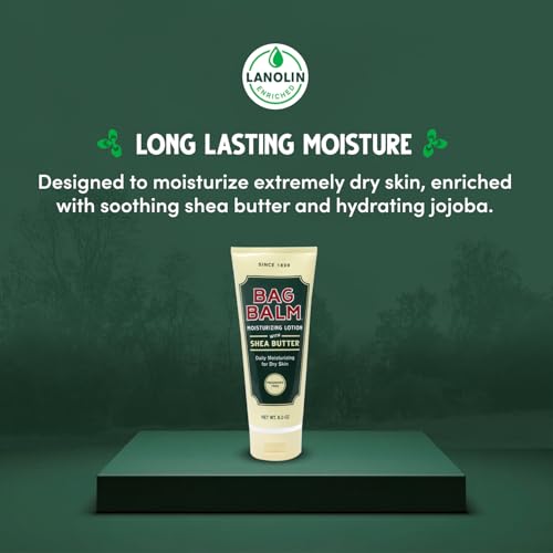 Bag Balm Moisturizing Body Lotion with Shea Butter - 8oz Tubes, Pack of 2