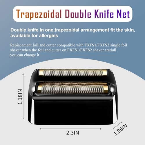 YAZIYIR Back-2PCS Shaver Foil & Cutters Compatible with BaBylissPRO FXFS2G
