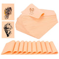 50Pcs Double-Sided Tattoo Practice Skins - Realistic Skin-Like Feel, Reusable, 7.5 x 5.7 Inches