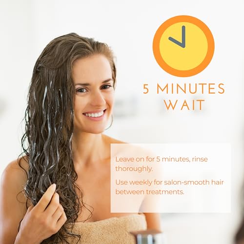 Kerazon Professional Deep Hydrating Hair Mask with Buriti Oil & Shea Butter for Frizz Control