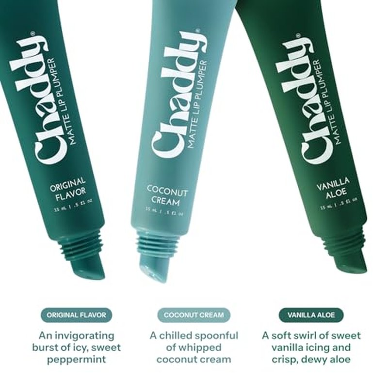 Chaddy Matte Lip Plumper - Hydrating Lip Plumper with Hyaluronic Acid | Plumping Lip, Natural Lip Care and Enhancer - 0.5 fl.oz (Original Flavor)