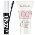 Farmasi Medium Shade CC Cream & Lash Mascara Set SPF 25 Skin Tint Duo