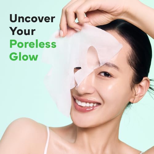 SAM¡¯U PH Sensitive Pore Fit Face Mask ? Pore Tightening & Exfoliating Vegan Sheet Mask with AHA, BHA, PHA, LHA, Texture Refining, Travel-Friendly Korean Skincare (5 Sheets)