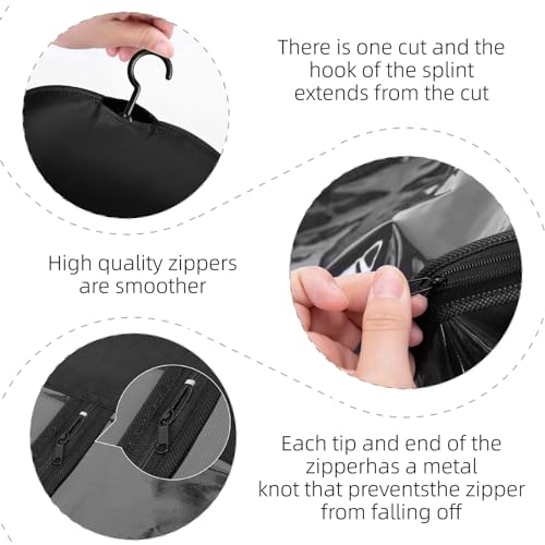 12PCS Wig Storage Hanger for Wigs & Accessories - Black, 23.5 Inch