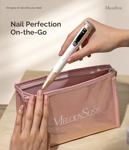 White Cordless Nail Drill Pen-Shaped 30,000RPM for Nail Artists - SM220G