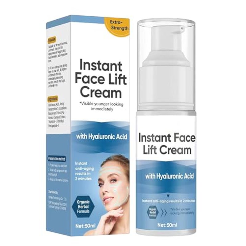ARIOS Instant Face Lift Cream, Temporary Skin Tightening Cream with Hyaluronic Acid, Smooth Appearance & Hide Loose Sagging Skin, 1.7 Ounce (Pack of 1)