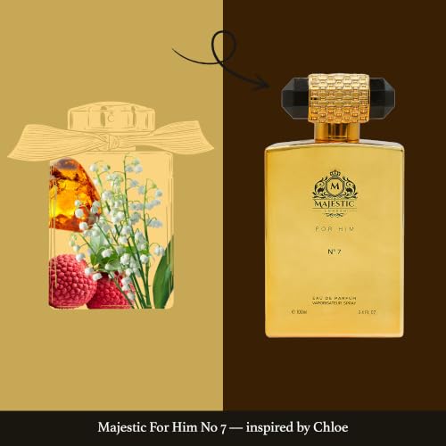 Men's Woody Citrus Perfume - Majestic For Him No7 with Wood Variation 3.4 oz