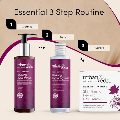 Urban Veda Skin Firming and Tightening Day Cream with Rosehip & Borage Oil - 1.7 Fl oz