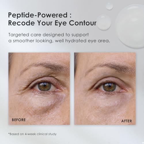 BIOCHEM Cyclopeptide-5 Anti-Aging Eye Contour Ampoule ? Firming & Hydrating Serum with Hyaluronic Acid, Under-Eye Treatment, Reduces Bags, Fine Lines & Crow¡¯s Feet ? 1.01 fl. oz / 30 mL