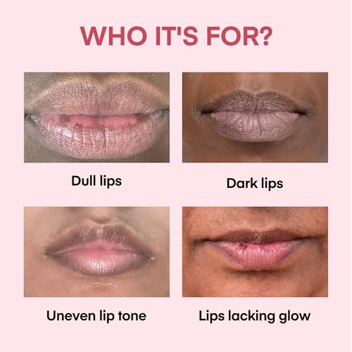 Kissbea Strawberry Glow Lip Gloss Pack of 3 - Sheer Pink Gloss for Dark Lips, 0.51 Fl Oz