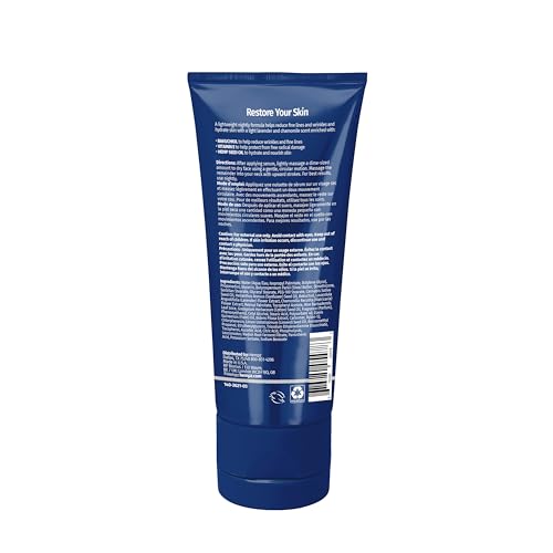 Hempz Lavender & Chamomile Restoring Night Moisturizer - Hydrating Night Cream Rich with Minerals, Vitamin C, & Hempseed Oil to Hydrate & Repair Extremely Dry or Sensitive Skin, for Face & Body, 3 Oz