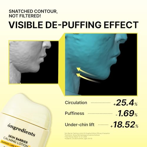 ONGREDIENTS Skin Barrier Calming Lotion with GHK-Cu Peptide for Gua Sha & Face Massage 80ml