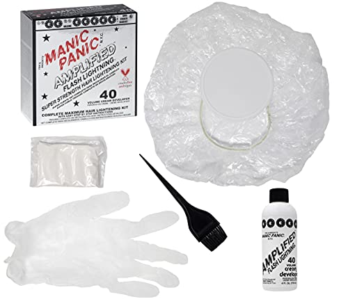 Hair Lightening Kit with 40 Volume Developer - Pack of 2 Bleach Creams & Supplies - Bleach / 2 Count