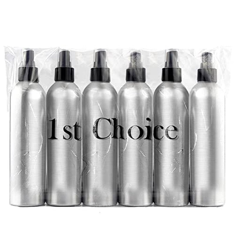 1st Choice 4oz Bullet-style Aluminum Fine Mist Spray / Atomizer Bottles: 6-pack