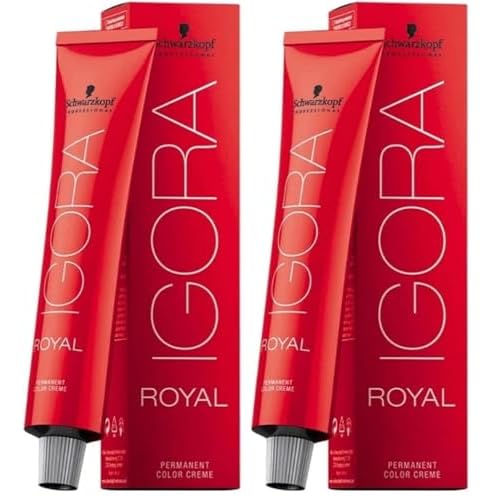 Schwarzkopf Professional Igora Royal Nude Tones Color Creme - 8-46 - Light Blonde Beige Chocolate (Pack of 2)