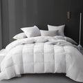 Light Warmth King Size Goose Feather Down Fiber Comforter - Hotel Quality