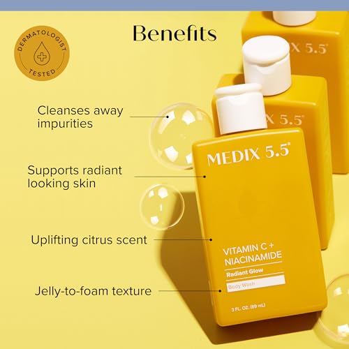 Vitamin C & Hyaluronic Acid Skincare Set - Body Lotion, Wash & Serum Travel Kit