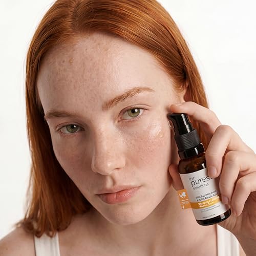 Vitamin C Brightening Serum with Ferulic Acid - Revitalize Dull Skin - Vegan, 1 fl oz