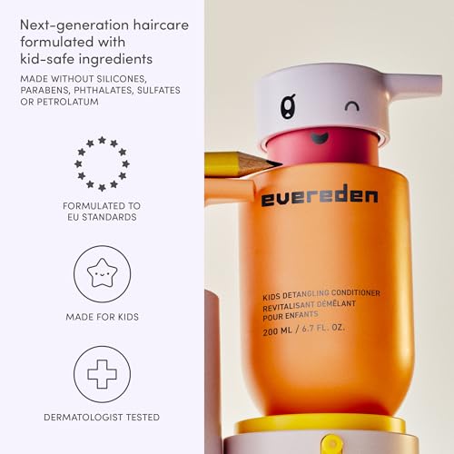 Evereden Kids Detangling Conditioner 6.7 Fl Oz - Silicone-Free, Dermatologist-Tested