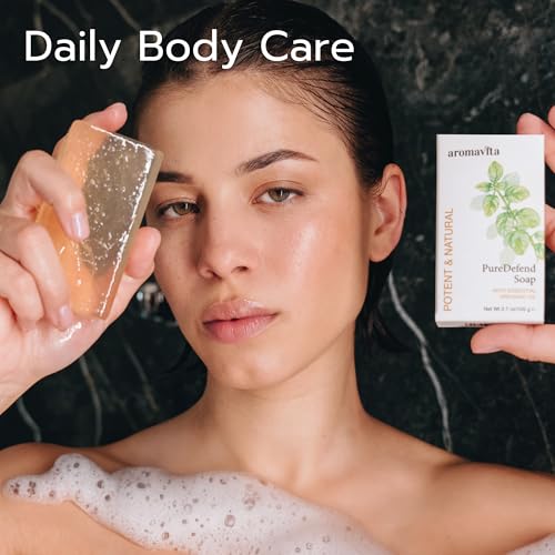 Oregano Oil Soap Bar - Natural Plant Therapy Hand Soap & Body Wash face Soap - Topical Skin Cleanser Oil of Oregano Soap Bar - for Acne, Eczema, Foot and Nail Problems, 5-pack