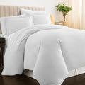 Pizuna 100% Cotton King Duvet Cover Set - White, 400 Thread Count, Hotel Quality - Variation of THIS listing