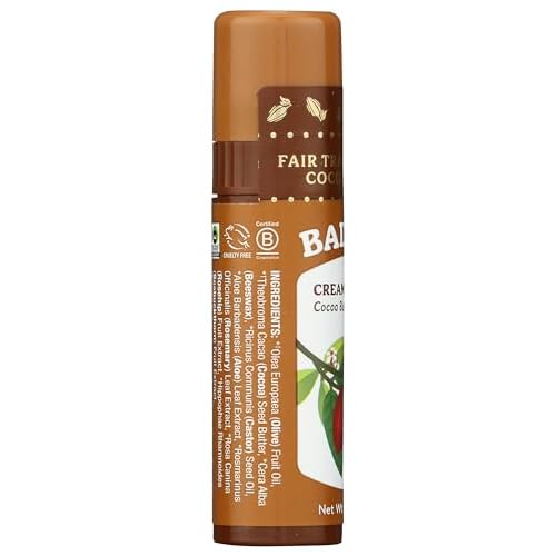 Badger, Creamy Cocoa Lip Balm Stick, 0.25 Ounce