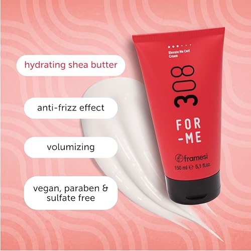 Curl Defining & Anti-Frizz Hair Cream for Curly Wavy Hair - 5.1 Fl Oz
