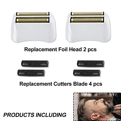 Gold 2-Pack Foil & Cutters Compatible With Andis #17155/#17150 - Professional Shaver Replacement