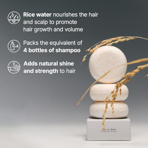 ARENCIA Vegan Shampoo Bar Duo for Hair Growth & Strengthening - Eco-Friendly Natural Hair Care