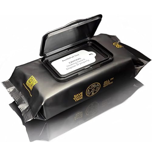 6 Pack Green Tattoo & Skin Cleansing Wipes - Unscented, Alcohol-Free, All-in-One Solution for Tattoos, PMU & Piercings