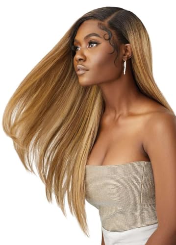 Outre Lace Front Wig Swirl 101 Frosted Ash Blonde Melted Hairline - Pre-Plucked, Natural Shape
