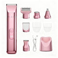 5-in-1 Electric Bikini Trimmer for Women ? IPX7, Painless Electric Razor & Shaver with Dual Blades, Women Pubic Facial Nose Body Leg Hair Removal, USB Recharge Dock, Waterproof Hygiene Razor