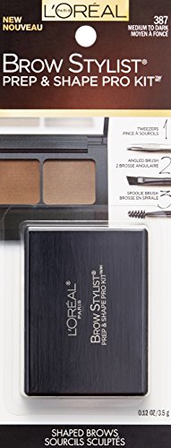 All-in-One Brow Kit - Medium to Dark Shade with Wax, Powder & Tools - Variation of THIS listing