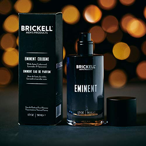 Brickell Men's Eminent Cologne with Anise Cedar Lavender Mint 1.7 oz