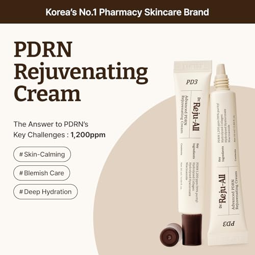 Dr. Reju-All Repair & Tone Duo: Advanced PDRN Rejuvenating Cream + Advanced Retino-Mela Serum - Face Moisturizer & Retinol Serum for Firming & Smooth Skin, Korean Pharmacy Anti-Aging Skin Care