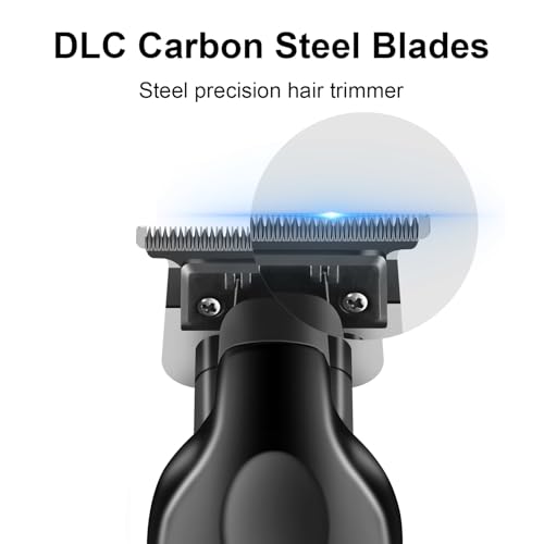 KEMEI KM-2299 Professional Hair Trimmer for Men Cordless Hair Clipper, Zero Gap T Blade Beard Trimmers, Rechargeable Barber Clippers, with KM-2299 Replacement Blade