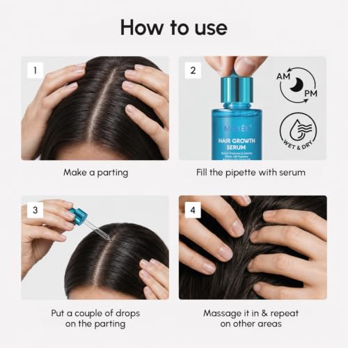 MAREE Rosemary Hair Growth Serum 1 Fl Oz - Scalp & Hair Oil for Men & Women - Set of 10