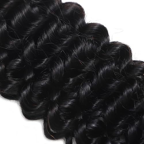 NERUMO 18Inch / 100G Water Wave Human Braiding Hair - No Weft, Brazilian Virgin, Boho & Knotless Braid Extensions, 12A Quality