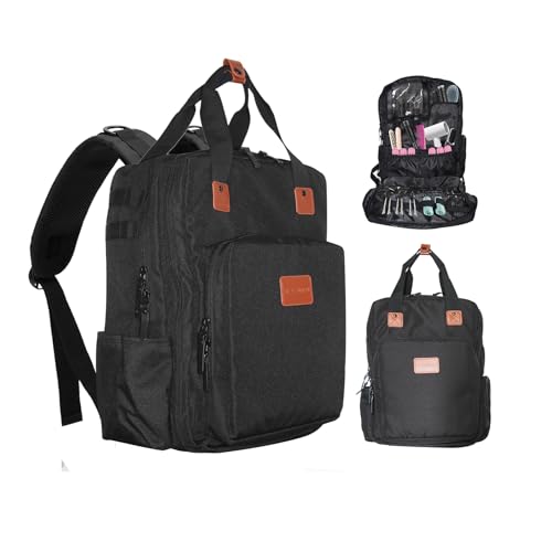 Water-Resistant Barber Backpack for Clippers and Tools with Laptop Compartment