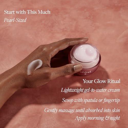 WHIND Medina Dew Facial Moisturizer ? Rose Water & Hyaluronic Acid Hydrating Cream ? Gentle, Lightweight Face Moisturizer for Radiant and Dewy Skin ? 50ml